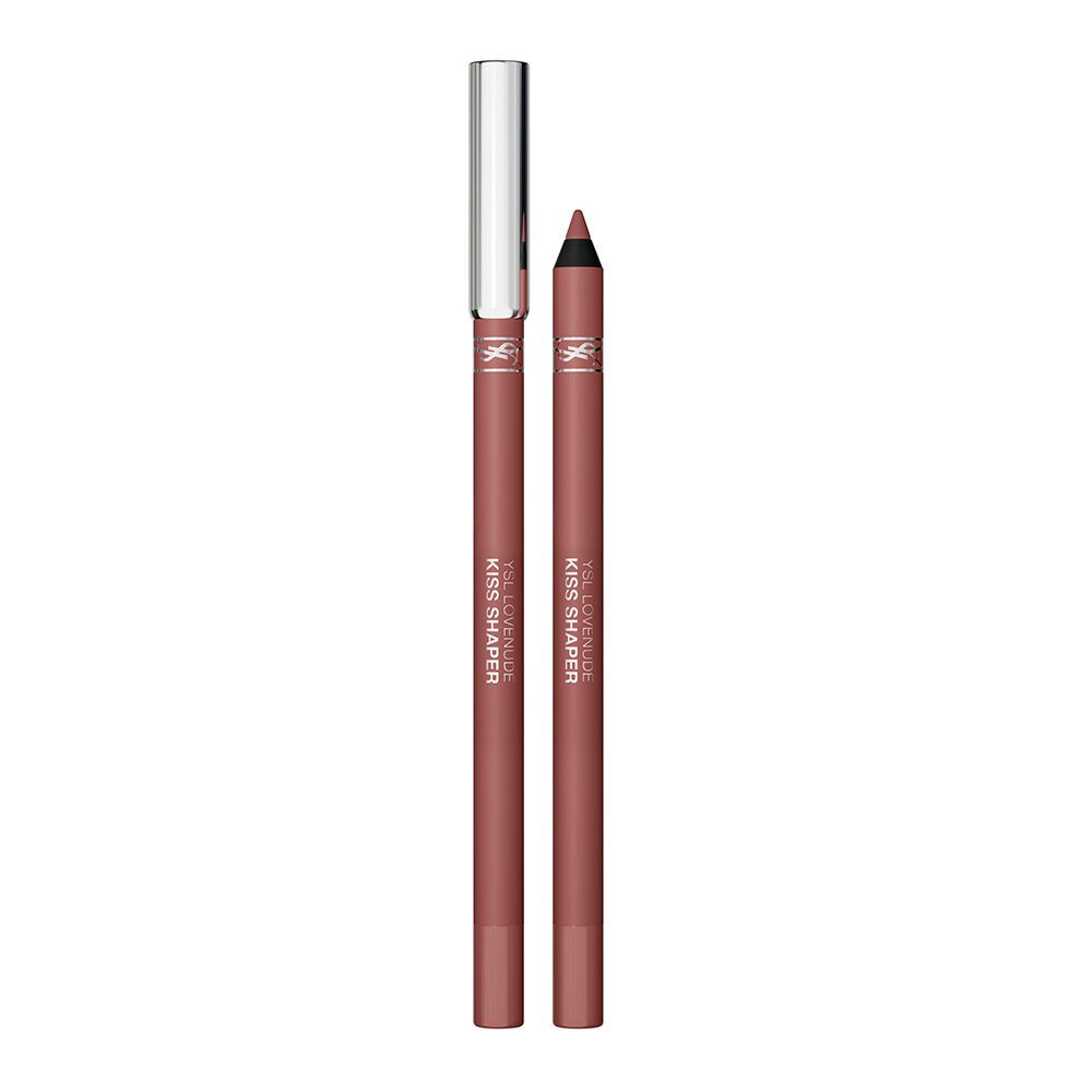 YSL LOVENUDE Kiss Shaper, shade 01 Undressed Pink. Packshot of product, opened and closed.