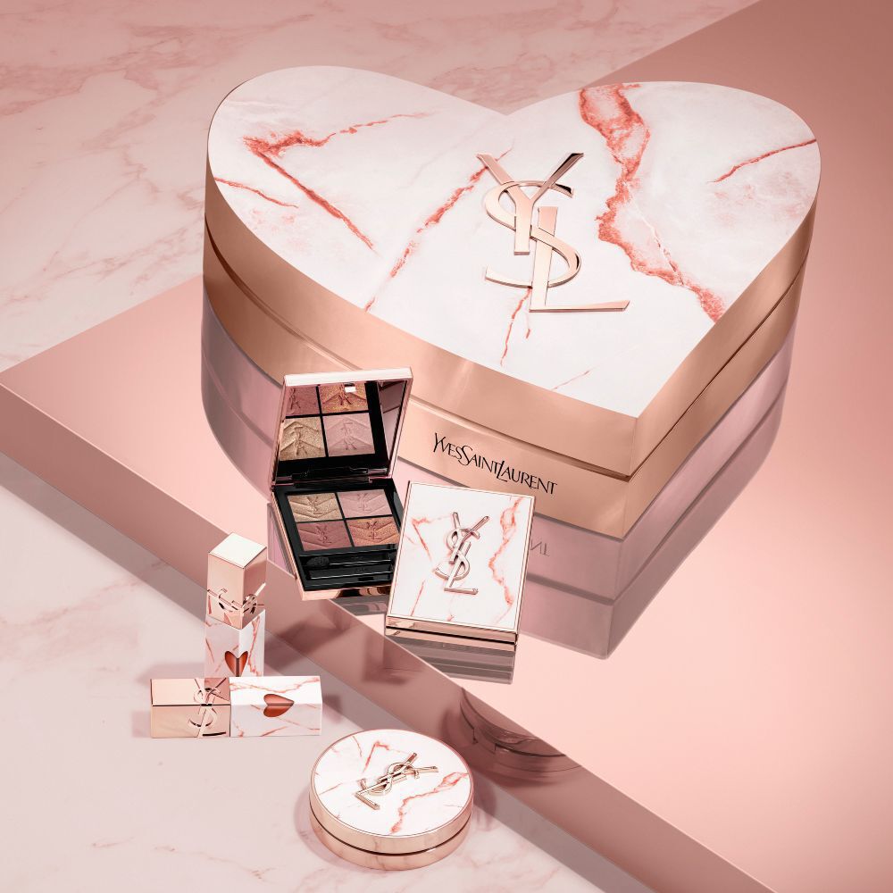 Couture Mini Clutch in rose gold & marble Qixi edition | YSL Beauty