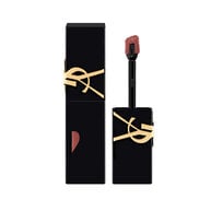 YSL The Inks Blur lip stain packaging and applicator with black and gold design