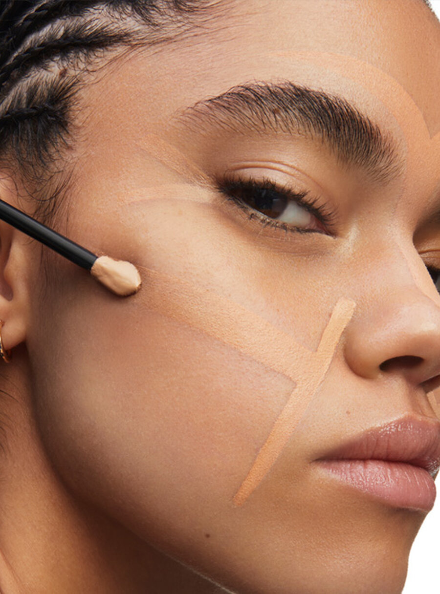 Step 2: Sculpt – Step 2: Sculpt – Model using YSL All Hours Concealer to define facial features for addeding natural dimension