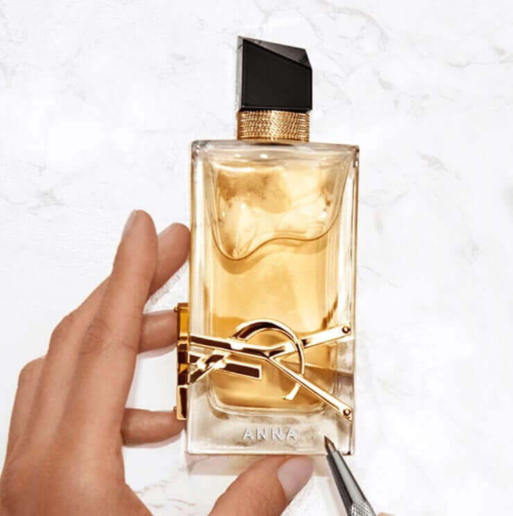 Ysl perfume outlet engraving